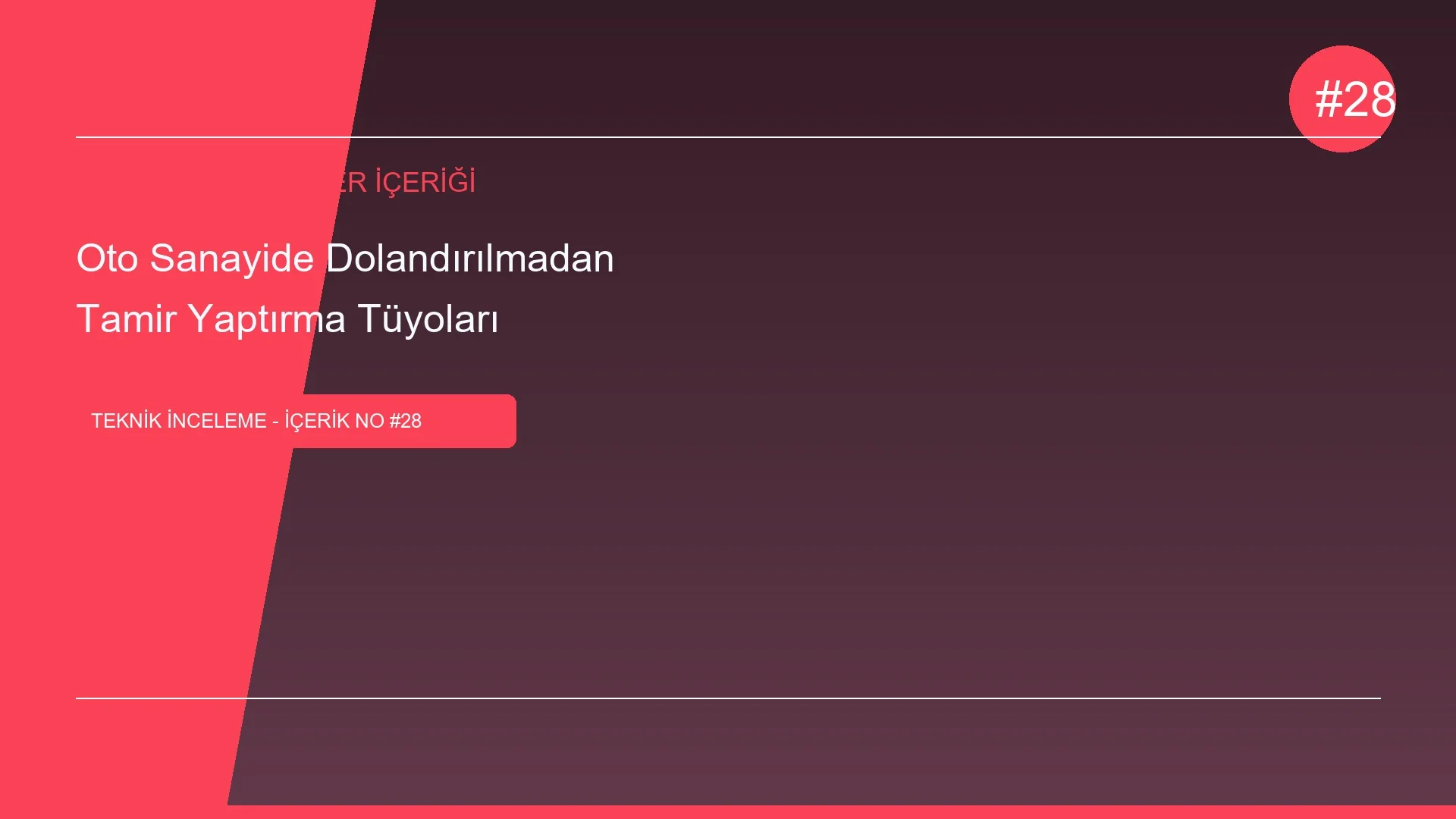 Oto Sanayide Dolandırılmadan Tamir Yaptırma Tüyoları